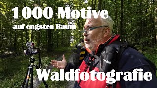 Waldfotografie  1000 Motive auf engsten Raum sehen  und ein neuer Fotorucksack im ersten Test [upl. by Gilus]