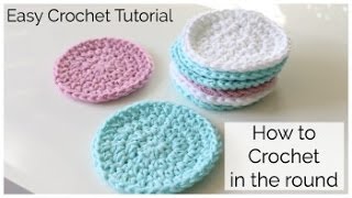 How to Crochet a Round Face Scrubbie [upl. by Koch]