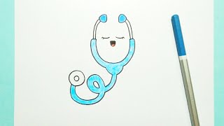 stethoscope drawing [upl. by Ariaet]