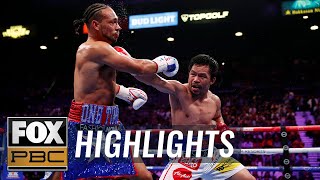 Pacquiao beats Thurman for WBA Super World Welterweight Championship belt  HIGHLIGHTS  PBC ON FOX [upl. by Bourn]