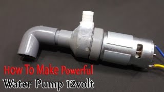 How to make Powerful Water Pump 12volt With 775 Motor [upl. by Kovacev]