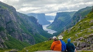 Western Brook Pond Fjord Gros Morne National Park Newfoundland and Labrador [upl. by Cerell]