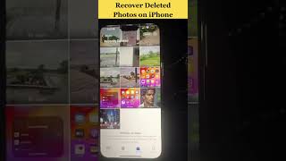 How to Recover Deleted Photos on iPhone  Recover Your Deleted Media how smartphone iphonetricks [upl. by Ettenauq]