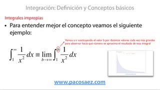 4 Integrales Integrales impropias [upl. by Hgierb]