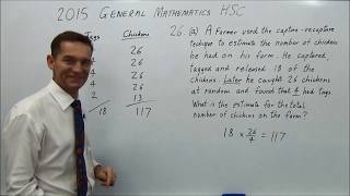 2015 General Maths HSC Question 26 [upl. by Arriet]