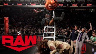 FULL MATCH — Becky Lynch vs Nia Jax – Last Woman Standing Match Raw March 18 2024 [upl. by Maram]