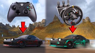 Drifting The Needle Climb on CONTROLLER vs WHEEL  Forza Horizon 4 [upl. by Lyda882]