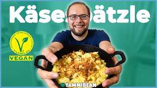 Vegane Käsespätzle  So gehen Spätzle ohne Ei [upl. by Achilles239]