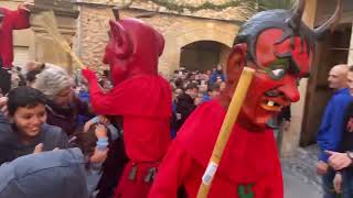 Sortida del dimonis 👹 Sa Pobla 🔥 Sant Antoni 2023 📱 Directe [upl. by Oneill]