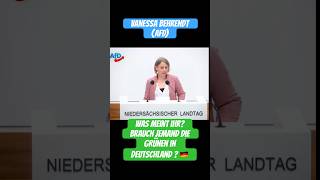 Grüne schäumen vor Wut  Vanessa Behrendt AfD über die Grünen  afd grüne fyp [upl. by Ahsinelg]