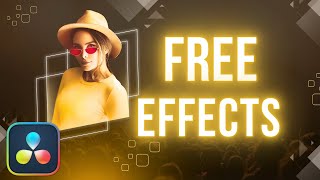 8 BEST EFFECTS in Davinci Resolve 19 Free  Tutorial [upl. by Bellamy]