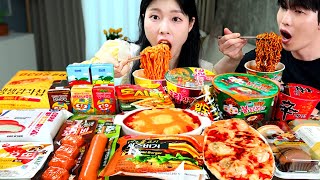 ASMR MUKBANG 편의점 직접 만든 불닭 떡볶이 소세지 김밥 디저트 먹방 amp 레시피 FRIED CHICKEN AND Tteokbokki EATING [upl. by Beedon527]