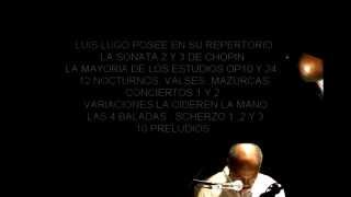 quotCHOPINquot II POLONESA FANTASÍA OP61Luis Lugo piano Vercelli Recital Italia [upl. by Kcerb]