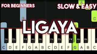 ERASERHEADS  LIGAYA  SLOW amp EASY PIANO TUTORIAL [upl. by Atiral167]