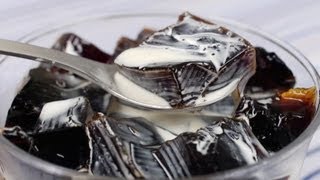 Coffee Jelly Coffee Jello Recipe  Cooking with Dog [upl. by Yggep]