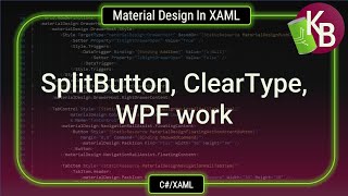 CWPF  Material Design in XAML work [upl. by Erdied]