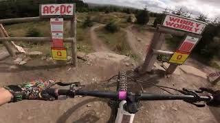 Bike Park Wales  ACDC into Watts Occurring  Red Blend Trails [upl. by Ainecey38]