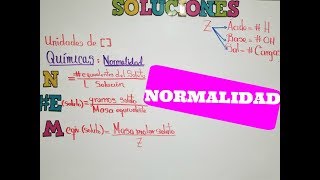 como calcular la normalidad de una solucion [upl. by Sholem]