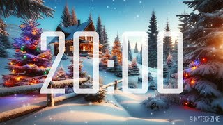 20 Minute Winter 🎄 Timer with Jingle Bells Alarm 🔔 [upl. by Charmine188]