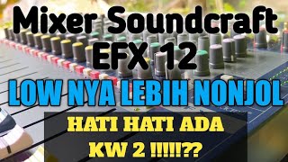 Review mixer soundcraft efx 12 channel [upl. by Tierza]