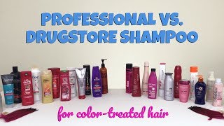 Professional vs Drugstore The Best Shampoo for ColorTreated Hair 22 Brands Tested [upl. by Ahsenot]