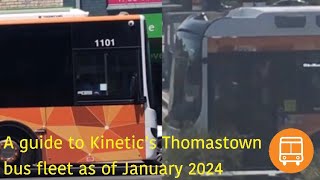 A guide to Kinetic’s Thomastown bus fleet as of January 2024 Read description [upl. by Onirefes]