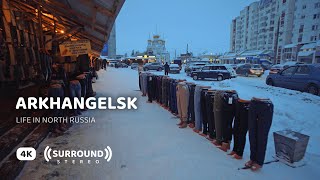 Arkhangelsk — Life in North Russia  Winter Solstice Walk [upl. by Arais]