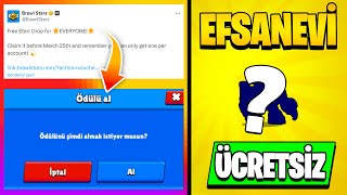 HERKESE ÜCRETSİZ ÖDÜL VEREN YENİ Link  ÜCRETSİZ EFSANEVİ KARAKTER  Brawl Stars [upl. by Emlin]