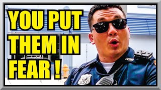 FEELINGS ENFORCER COP GETS SCHOOLED  RICHMOND INDIANA  First Amendment Audit  Amagansett Press [upl. by Folsom]