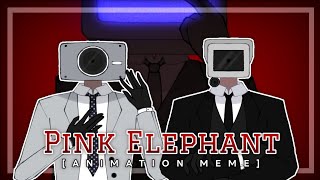 Reup Pink Elephant MEME  Cameraman Speakerman TVMan  Skibidi Toilet Animation Meme [upl. by Clayson]