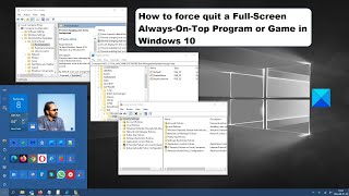 How to force quit a Full Screen Always On Top Program or Game in Windows 10 [upl. by Artened]