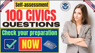 2024 Self Test USCIS Official 100 Civics Questions amp Answers for US Citizenship Interview  uscis [upl. by Mallina]