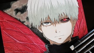 Drawing Kaneki Ken From Tokyo Ghoul [upl. by Adnilreh495]