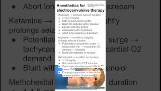 Anesthetics for electroconvulsive therapy [upl. by Rahas284]