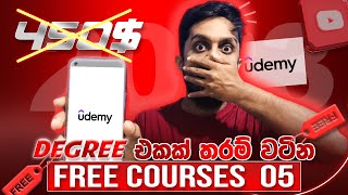 FREE Online Courses with Certificates  Udemy Free Courses [upl. by Lleumas830]