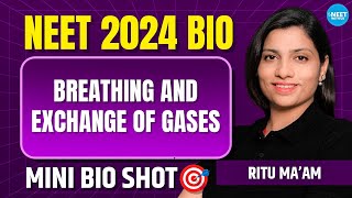 Breathing amp Exchange Of Gases Class 11 Bio Mini Shot  NEET 2024 Biology  Ritu Rattewal [upl. by Gudren]