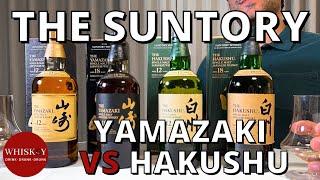 Whiskey Wanders Suntory Medley Yamazaki 18 Vs Hakushu 18 Vs Yamazaki 12 Vs Hakushu 12 Las Vegas [upl. by Madison]