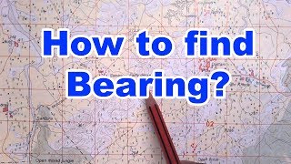 How to find bearing in a Toposheet [upl. by Akinar]