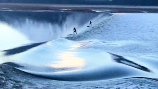 Spring bore tide along Turnagain Arm in Alaska [upl. by Innes688]