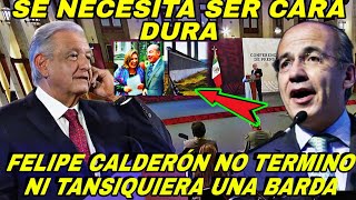 CALDERÓN NI TAN SIQUIERA TERMINO UNA BARDA AMLO HUNDE MAS AL PRIAN [upl. by Micaela]