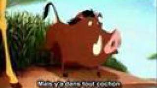 The Lion King  Hakuna Matata FRENCH with subtitles [upl. by Russia688]