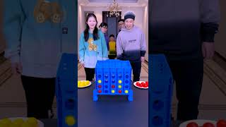 Who Can Connect 4 First Funnyfamily Partygames challenge [upl. by Farver]