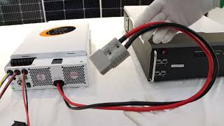 How to connect our 55kw inverter and 5kwh lithium battery [upl. by Furr]