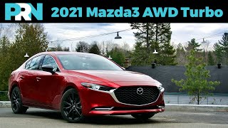 2021 Mazda3 GT AWD Turbo First Drive amp Review  Twisty Mountain Road Test [upl. by Eberto513]