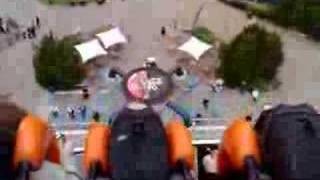 Alton Towers  Oblivion roller coaster  POV  Vertical drop [upl. by Keviv658]