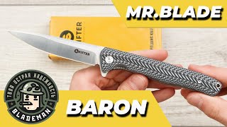 Нож MrBladeShifter Baron 8Cr14MoV G10 BlackWhite MBS036 [upl. by Aanas698]