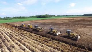 Tiefpflügen EXTREM deep plowing Dozer 5 Raupen ziehen 240m TIEF Komatsu ploughing Awesome HD [upl. by Suilenroc]