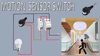 Motion Sensor light installation  PIR Motion Sensor [upl. by Nadler]