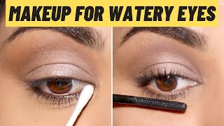 WATERY or SENSITIVE eyes Heres how to do your makeup [upl. by Eikcuhc822]