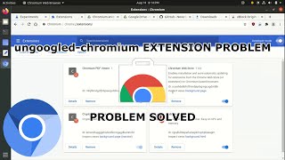 ungoogled chromium EXTENSION PROBLEM [upl. by Mil]